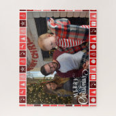 メリークリスマスフォトギフトジグソーパズルテンプレート ジグソーパズル (縦)