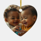 メリークリスマスフォトクリスマスオーナメント セラミックオーナメント (正面)