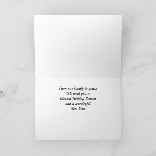 メリークリスマスフォトクリスマスカード カード (内部)