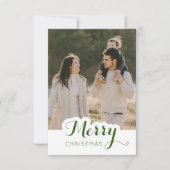 メリークリスマスフォトクリスマスカード サンキューカード (正面)