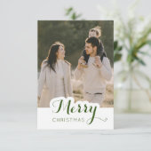 メリークリスマスフォトクリスマスカード サンキューカード (スタンド正面)