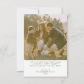 メリークリスマスフォトクリスマスカード サンキューカード (裏面)