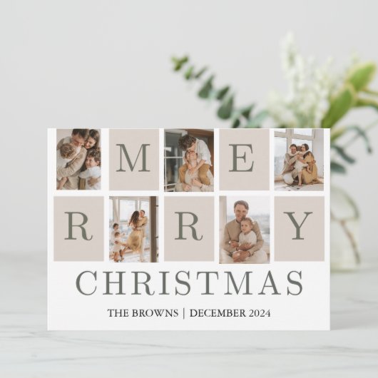 メリークリスマスフォトクリスマスカード シーズンカード (スタンド正面)