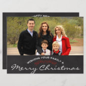 メリークリスマスフォトクリスマスカード シーズンカード (正面/裏面)