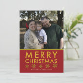 メリークリスマスフォトクリスマスカード シーズンカード (スタンド正面)