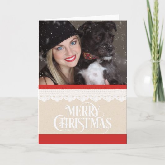 メリークリスマスフォトクリスマスカード シーズンカード (正面)