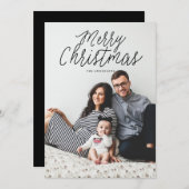 メリークリスマスフォトクリスマスグリーティングカード シーズンカード (正面/裏面)