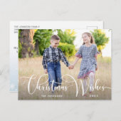 メリークリスマスフォトクリスマスグリーティングホリデー ポストカード (正面/裏面)