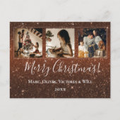 メリークリスマスフォトグリッター シーズンポストカード (正面)