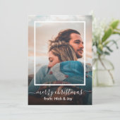 メリークリスマスフォトグリーティング シーズンカード (スタンド正面)