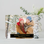 メリークリスマスフォトグリーティン実在グフォイルカード 箔シーズンカード (立ち正面)