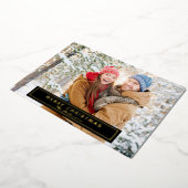 メリークリスマスフォトグリーティン実在グフォイルカード 箔シーズンカード (回転した状態)