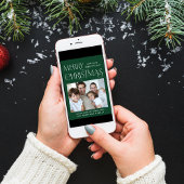 メリークリスマスフォトグリーン シーズンカード