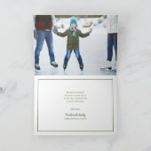 メリークリスマスフォトコラージュのグリーティングカード シーズンカード (内部)