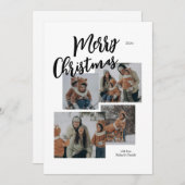 メリークリスマスフォトコラージュカード シーズンカード (正面/裏面)