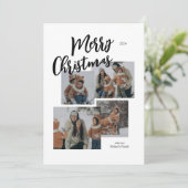 メリークリスマスフォトコラージュカード シーズンカード (スタンド正面)