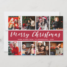 メリークリスマスフォトコラージュ書道