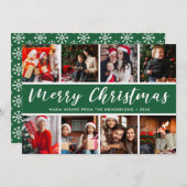 メリークリスマスフォトコラージュ書道 シーズンカード