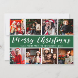 メリークリスマスフォトコラージュ書道 シーズンカード