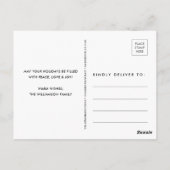 メリークリスマスフォトコラージュ書道 ポストカード (裏面)