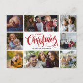 メリークリスマスフォトコラージュ葉書 ポストカード (正面)