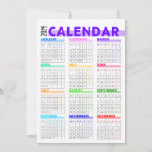 メリークリスマスフォトコラージュ2024カレンダー 案内状 (裏面)