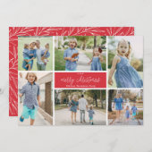 メリークリスマスフォトコラージュ9枚 シーズンカード (正面/裏面)