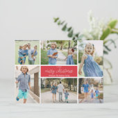 メリークリスマスフォトコラージュ9枚 シーズンカード (スタンド正面)