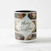 『メリークリスマスフォトコラージュ』 |コーヒーマグ | マグカップ (中央)