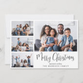 メリークリスマスフォトコラージュ シーズンカード (正面)