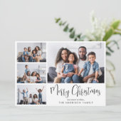 メリークリスマスフォトコラージュ シーズンカード (スタンド正面)