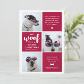 メリークリスマスフォトコラージュ シーズンカード (スタンド正面)