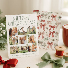 メリークリスマスフォトコラージュ シーズンカード