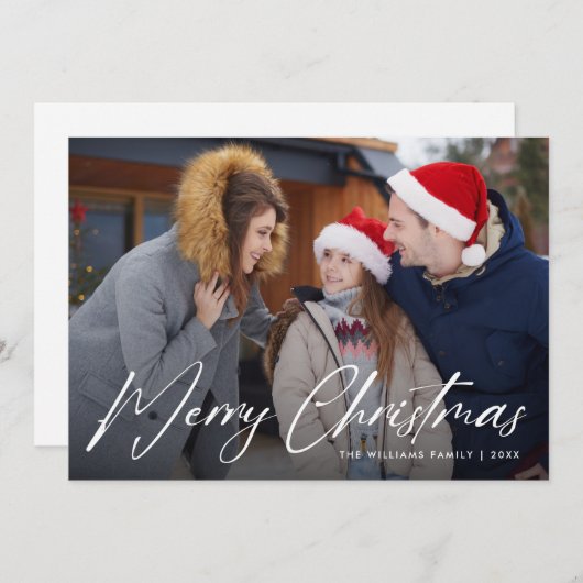メリークリスマスフォトコラージュ シーズンカード (正面/裏面)