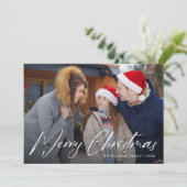 メリークリスマスフォトコラージュ シーズンカード (スタンド正面)