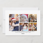 メリークリスマスフォトコラージュ シーズンカード (裏面)