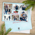メリークリスマスフォトコラートレッドトラック シーズンカード<br><div class="desc">メリー祝スのクリスマス写真のコラージュのホリデーカードと一緒にシーズン数々の!このモダンデザインはエレガント、冬の雪の下でクラシック赤いトラックと魅力のtouchをもたらします。ミニマルな水彩背景とスクリプトスタイリッシュは、家族の休日の喜びを分かち合うためにユニーク最適なクリエイティブ、touchを追加する。この可愛くて時間の無いデザインで家族の瞬間を見せようお気に入りのに、フェスティバルに最適なユニークな休日の挨拶！</div>