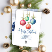 メリークリスマスフォトシンプルオーナメント シーズンカード