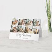 メリークリスマスフォトシンプルコラージュ カード (正面)