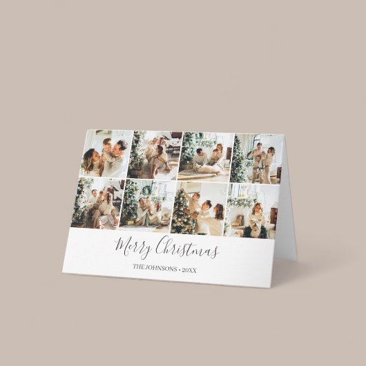 メリークリスマスフォトシンプルコラージュ カード