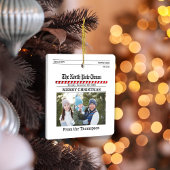 メリークリスマスフォトタイポグラフィニュースレター セラミックオーナメント