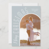 メリークリスマスフォトダスティブルー シーズンカード (正面)