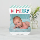 メリークリスマスフォトトレンディーおもしろい シーズンカード (スタンド正面)