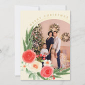 メリークリスマスフォトパーソナライズされたウィンターフローラ (正面)