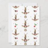 メリークリスマスフォトパーソナライズされたディアディイル シーズンカード (裏面)