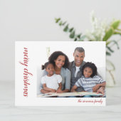 メリークリスマスフォトパーソナライズされた |休日 (スタンド正面)