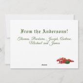 メリークリスマスフォトフラットクリスマスカード シーズンカード (裏面)