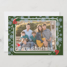 メリークリスマスフォトフラットクリスマスカード シーズンカード