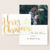 メリークリスマスフォトフレームデザイン 箔カード (ディスプレー)
