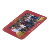 メリークリスマスフォトフレーム金ゴールドアクセント マグネット (左側)